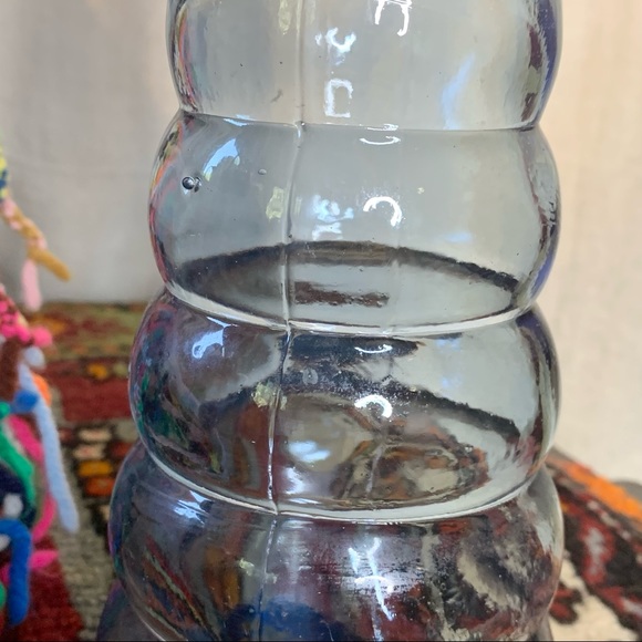 Blue Glass Genie Bottle - Picture 4 of 6